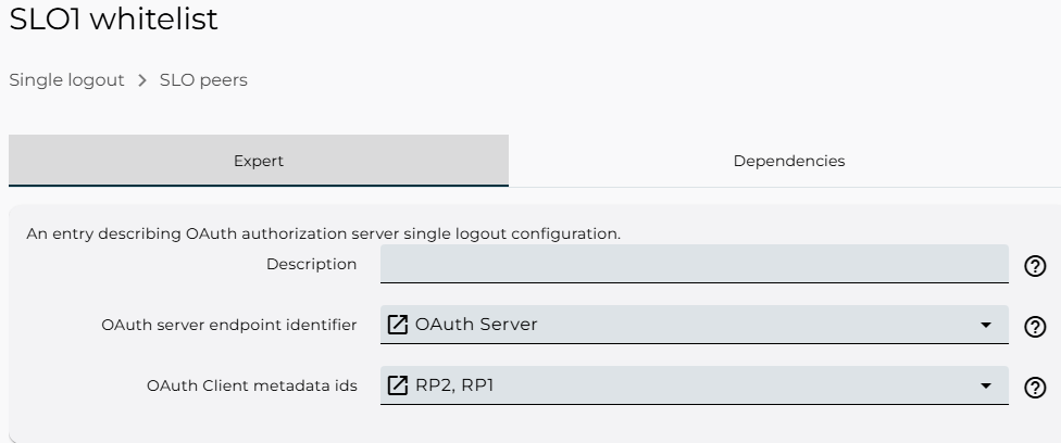 OAuth Logout endpoint configuration
