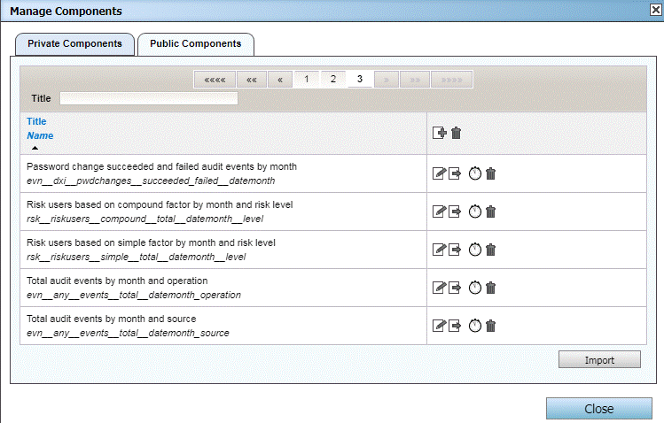 Managing Components