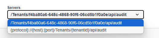 Server configuration