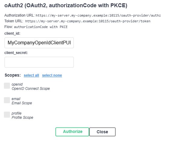 oAuth2 authentication