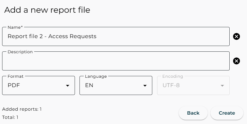 Reports – Add a new report file