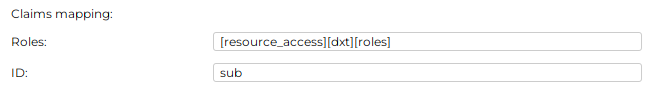 Configuration of Claims mapping for nested (Roles) and top-level claims (ID)