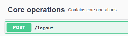 Endpoint to perform logout on server side