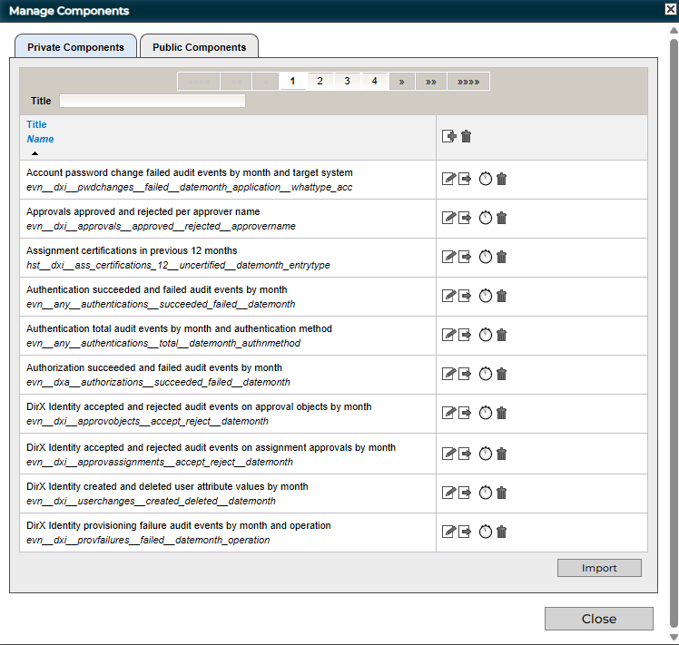Managing Components