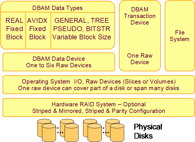 DBAM Storage Hierarchy