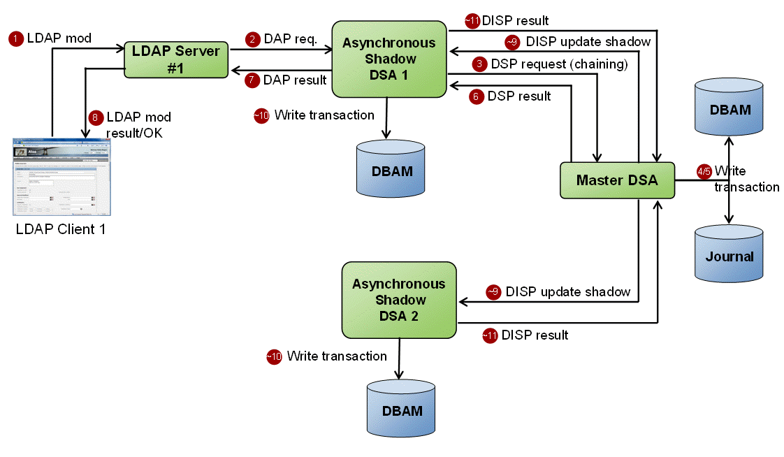 Asynchronous Shadowing Protocol Flow