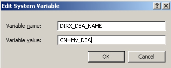 Specify the Variable name and the Variable value. In this example