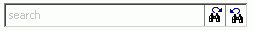 Enter the search text in the field provided. The next hit button and the previous hit button is displayed at the end of the field.