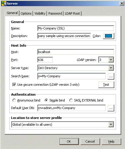 The Server Properties General Tab contains the sections General