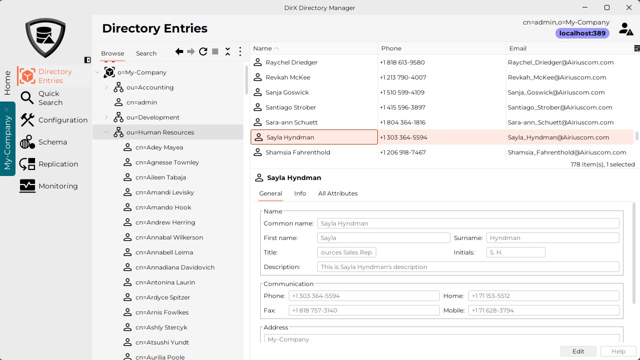 dxdm directory entries