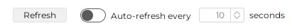 Displays the auto-refresh-settings. Press the Refresh button to refresh the information immediately. Check the auto-refesh switch and specify the number of seconds of the refresh interval.