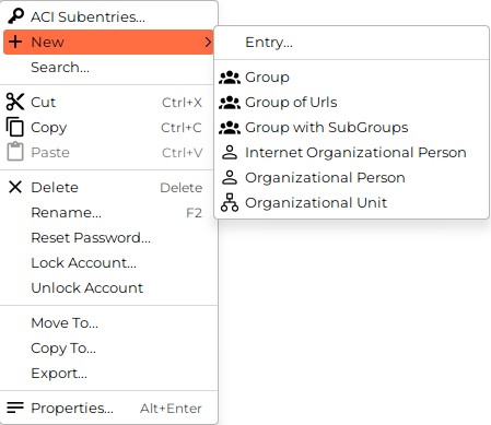 Provides the operations ACI Subentries
