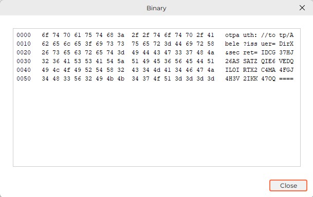 dialog binary
