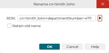 dialog rename mode ldap