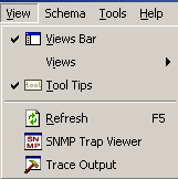 Provides the operations Views Bar