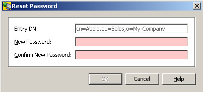 Provides the fields Entry DN
