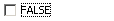 The Boolean editor displays an empty check-box to indicate the value FALSE. Check the check-box to set the value to TRUE.