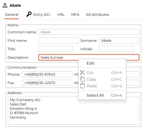 property editor directory string