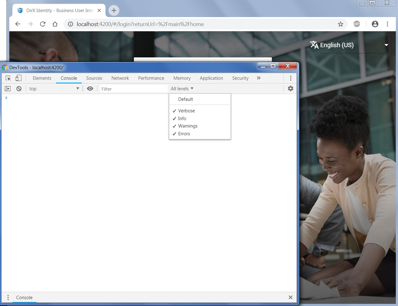 Chrome Developer Tools Window