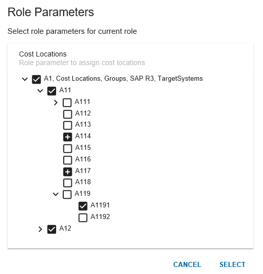HDN Role Parameter Selection