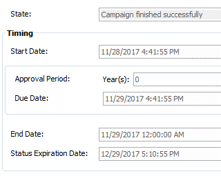 Finished Campaign Details