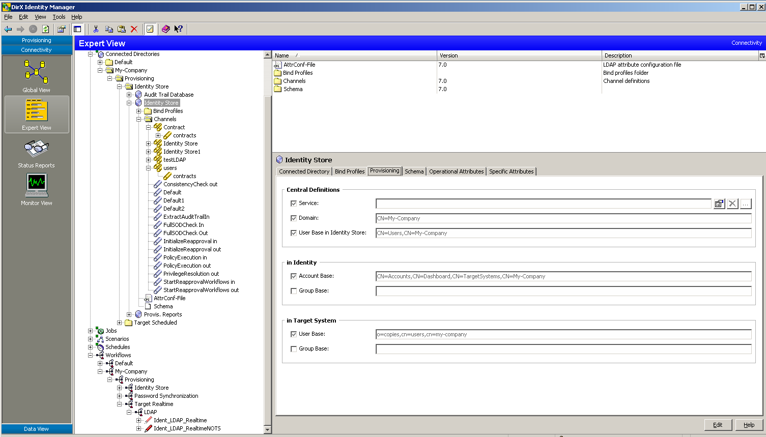 Identity Store Provisioning Tab
