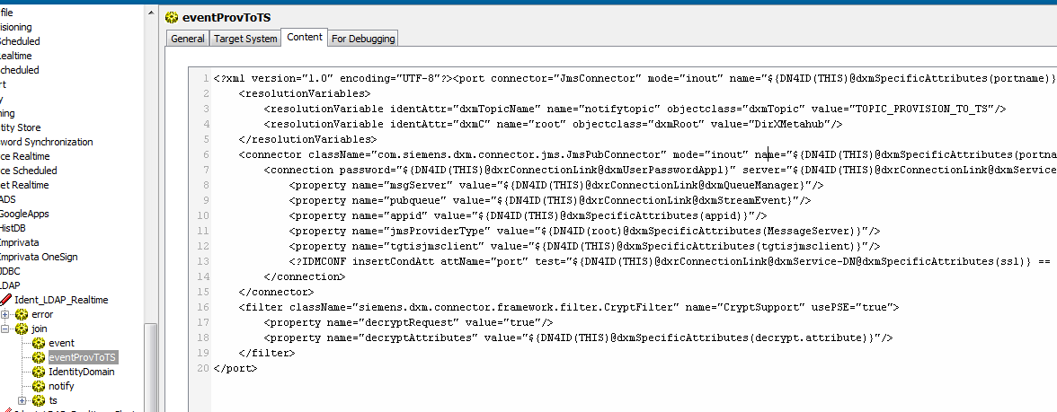 Editing the Workflow Content Tab