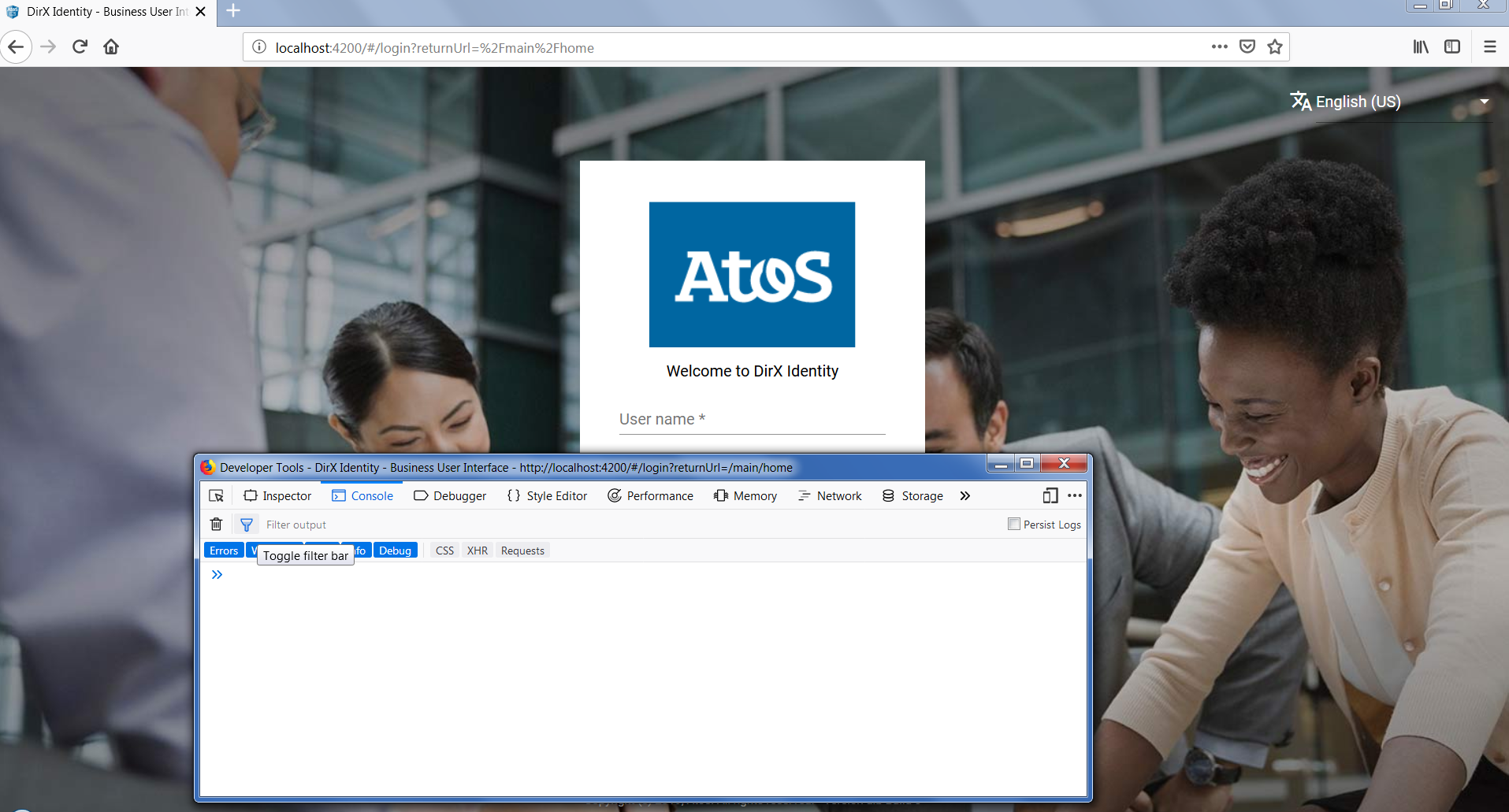 Firefox Web Developer Window