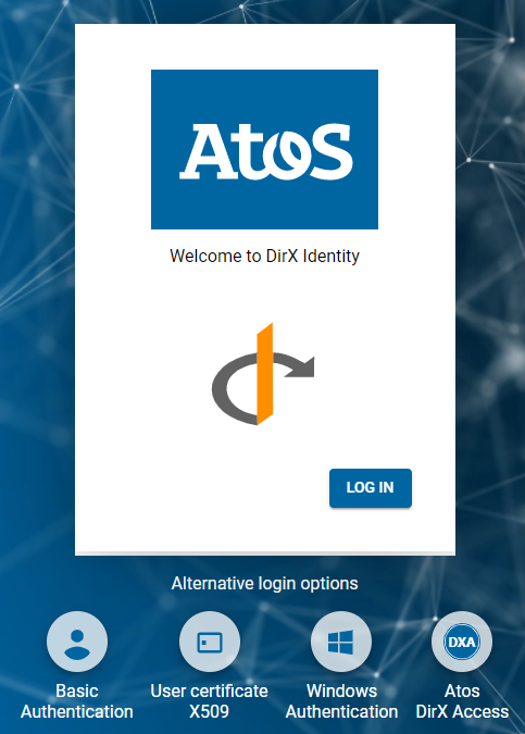Business User Interface Authentication Page – Oauth2 OpenID