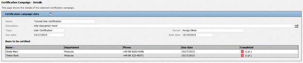 Dalmar Christopher Certification Campaign Details