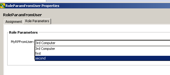 Second Role Parameter