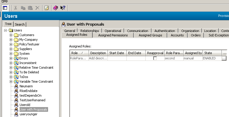 User with Assigned Role