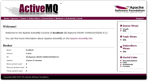 Message Broker JMX Console