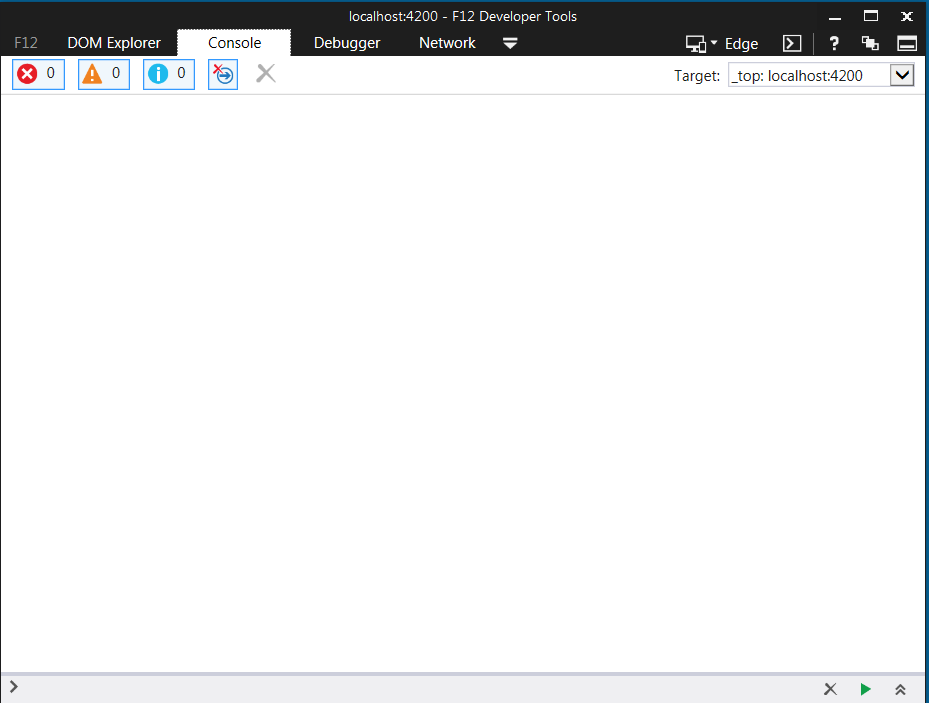 Internet Explorer Developer Tools Window