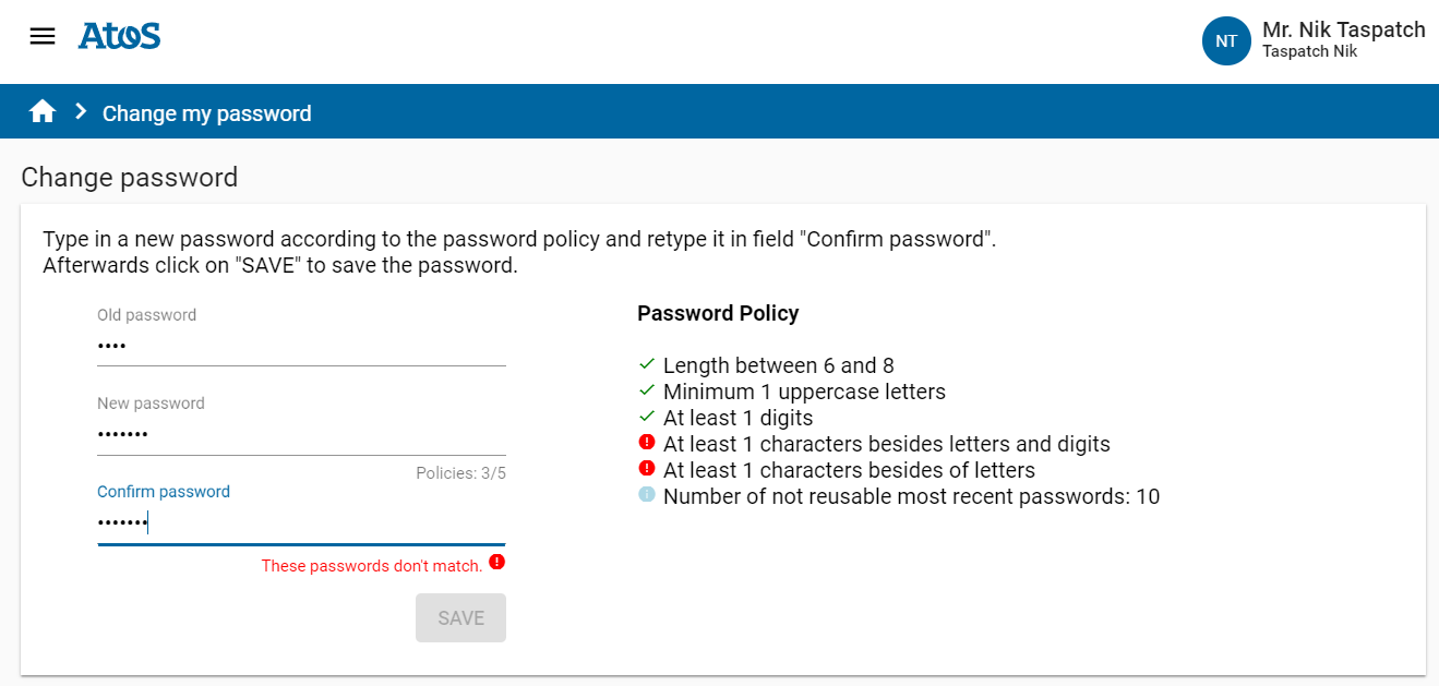 Change Password