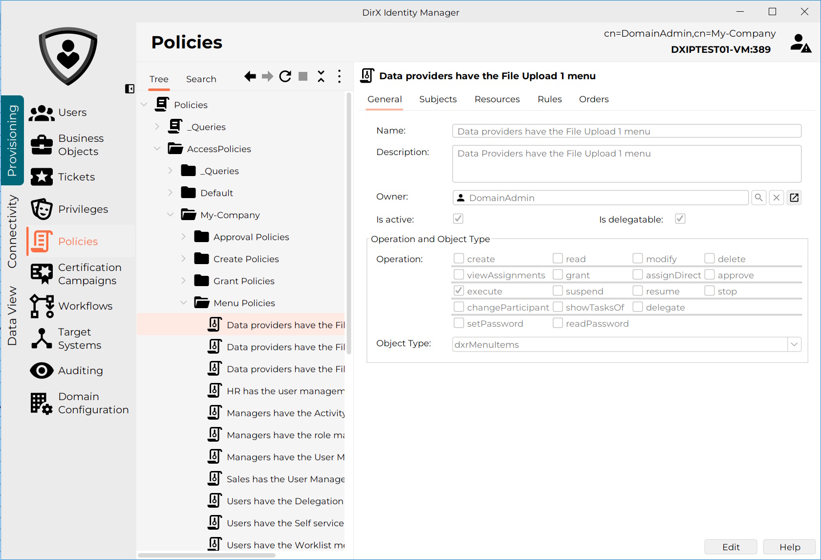 Access Policies
