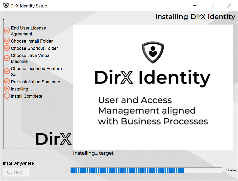 installing dxi step