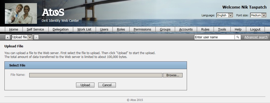 File selection